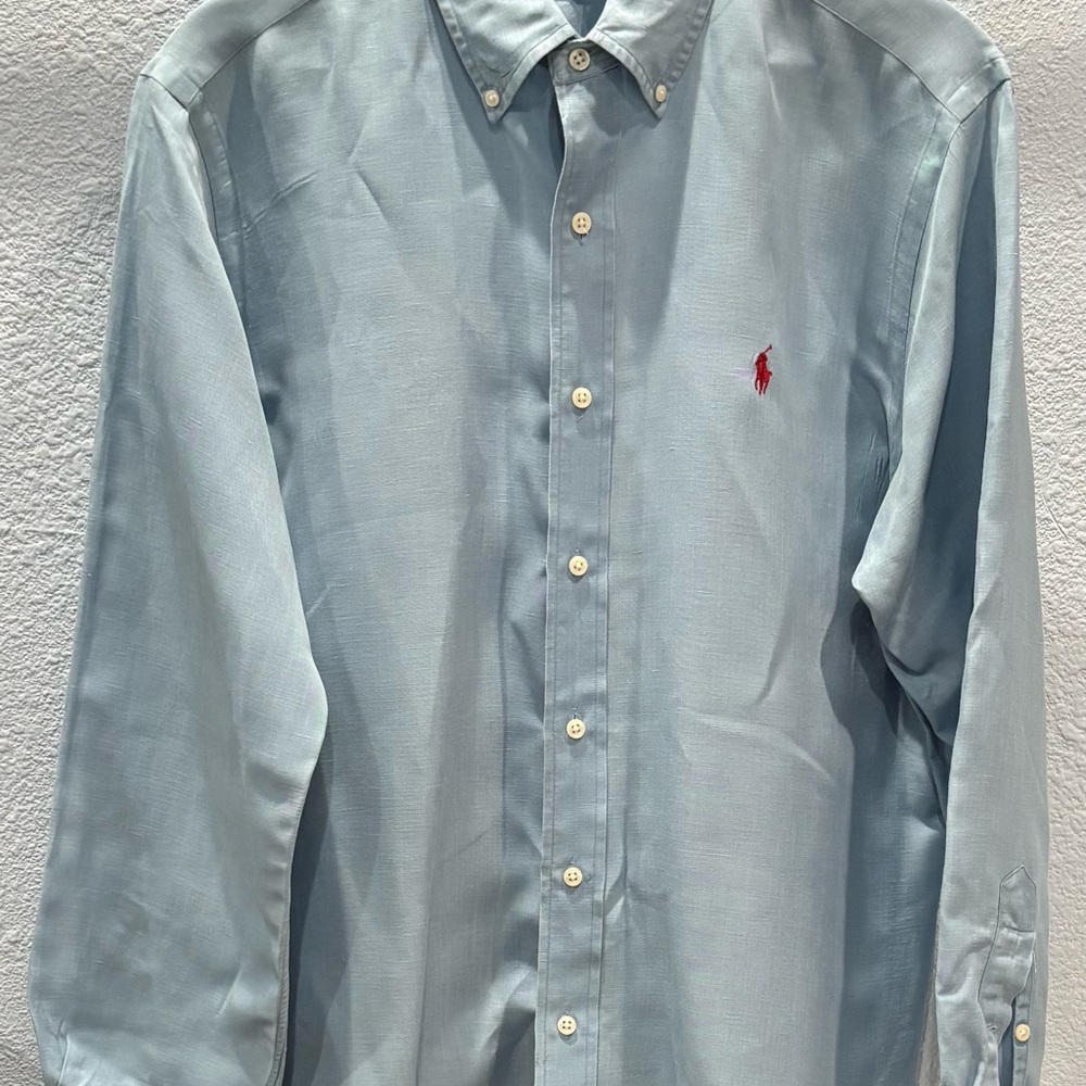 Polo by Ralph Lauren Men's Blue Shirt